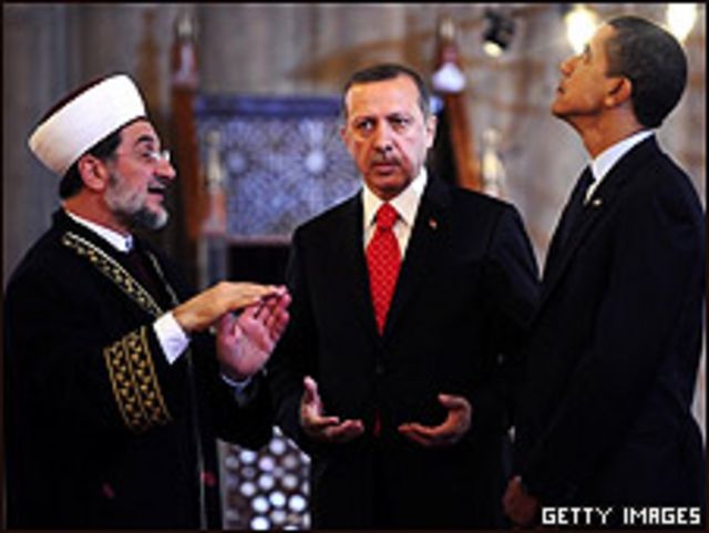 Barack Obama con el primer ministro turco Recep Tayyip Erdogan 
