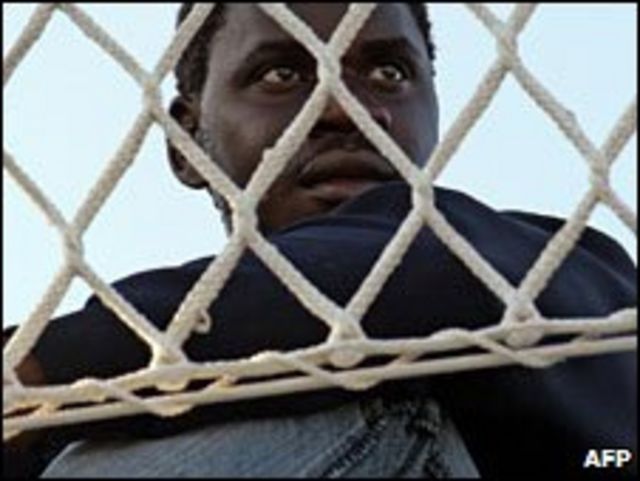 Inmigrante africano en Italia