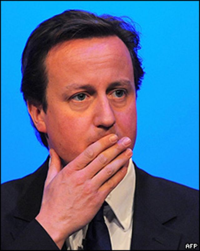 David Cameron, líder de los Conservadores
