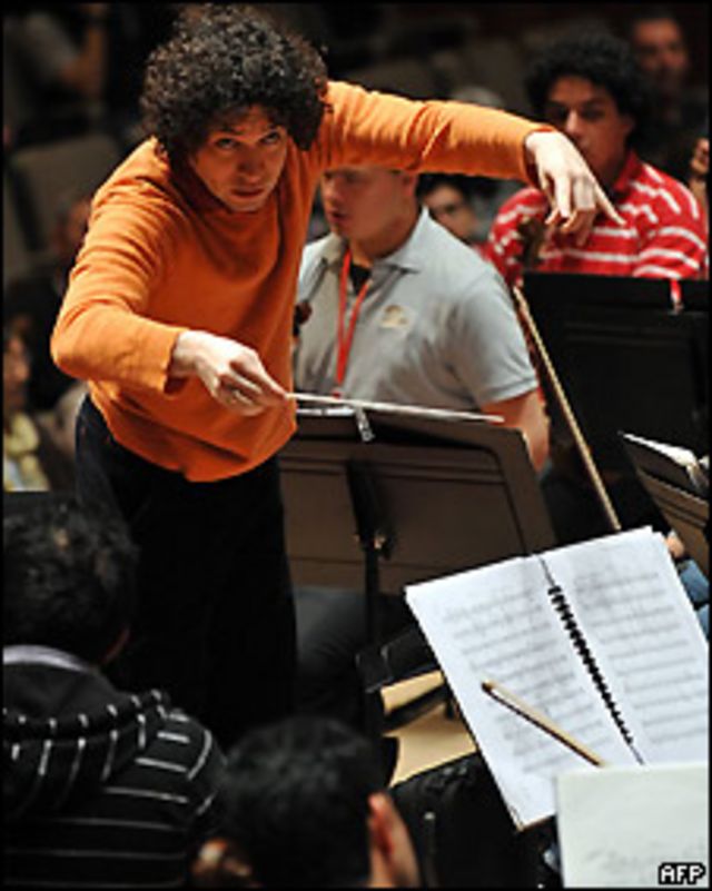 Conductor venezolano Gustavo Dudamel 