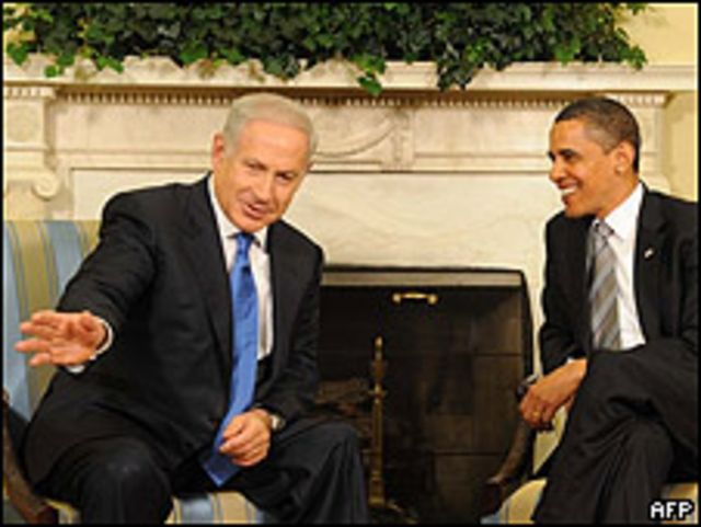 Benjamin Netanyahu (izq.) y Barak Obama