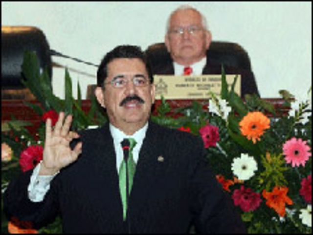 Manuel Zelaya, presidente, foto gentileza gobierno de Honduras.