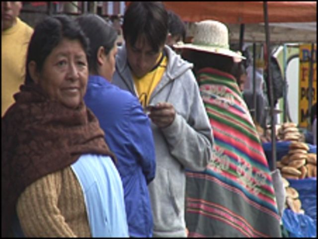 Mercado en Bolivia