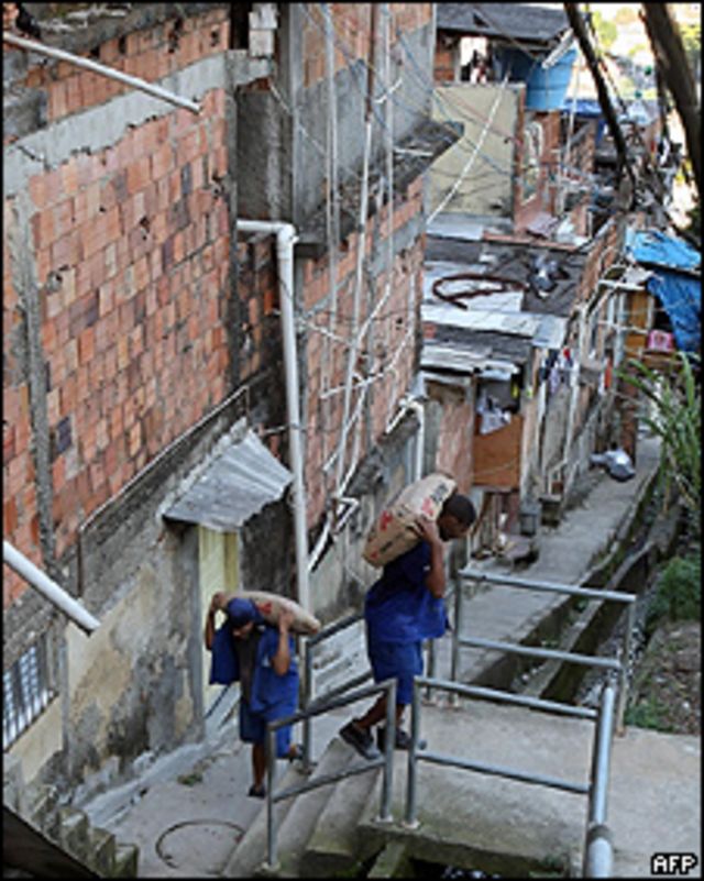 Una favela en Brasil