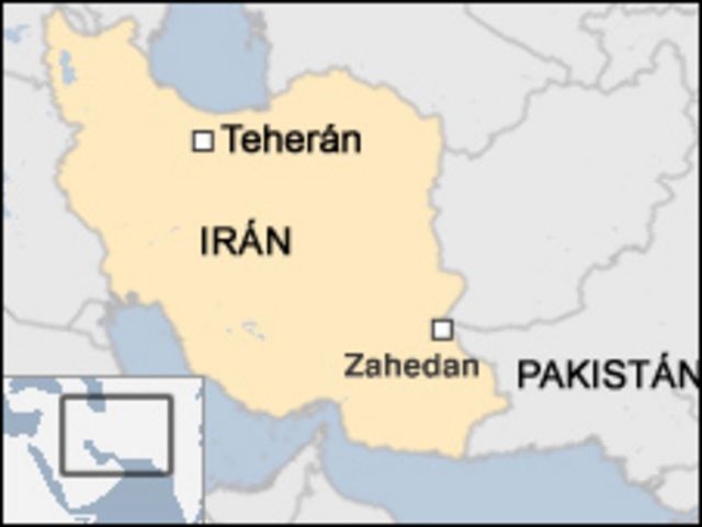 Mapa de Irán