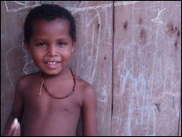 Un niño de una comunidad del Chocó