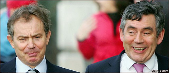 Tony Blair y Gordon Brown, en otras épocas