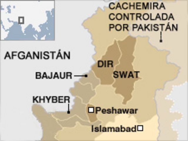 Mapa Pakistán