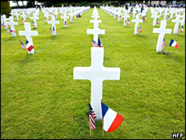 Cementerio estadounidense en Normandía