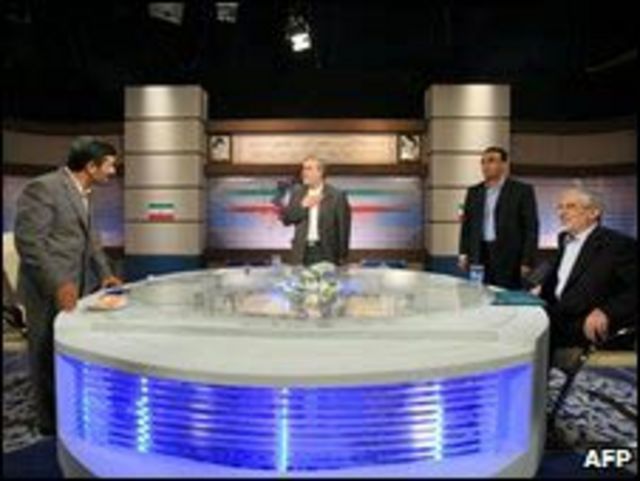 Debate televisivo entre candidatos en Irán