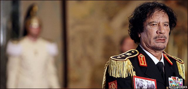 Muammar Gaddafi en el Quirinale
