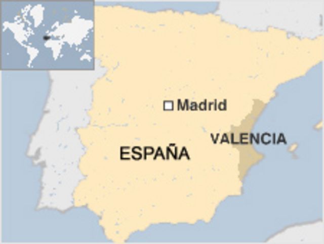 Mapa de España.