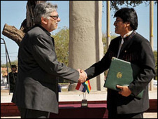 Presidentes de Paraguay y Bolivia (foto cortesía sitio de internet del gobierno paraguayo). 
