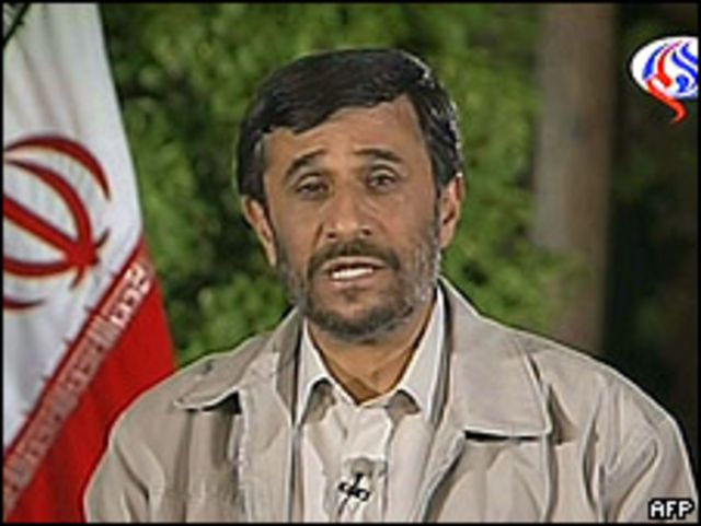 Mahmoud Ahmadinejad en Al-Alam TV.