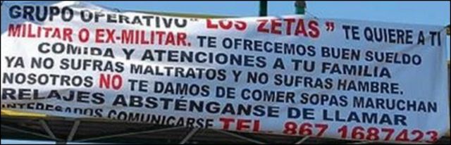 Manta de Los Zetas