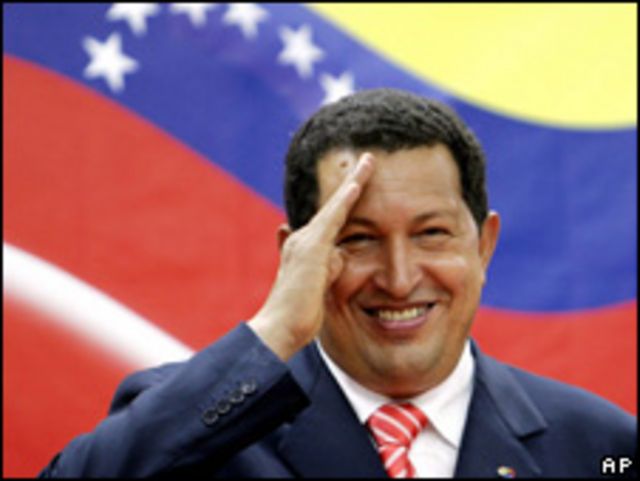 Hugo Chávez, presidente de Venezuela. 