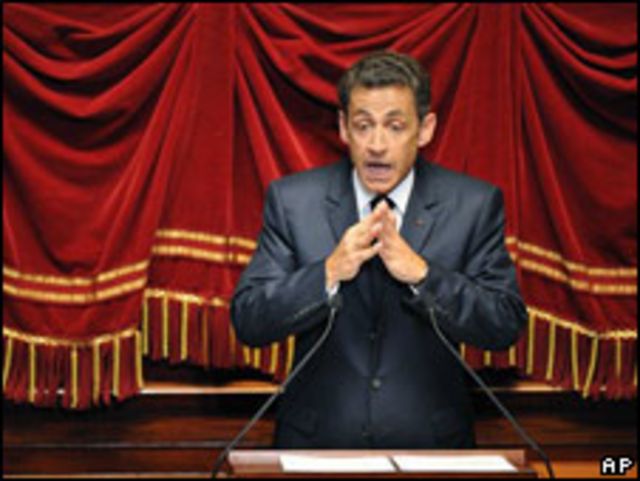 Nicolás Sarkozy, presidente de Francia.