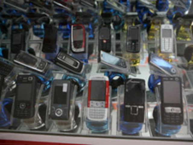 Teléfonos celulares. 
