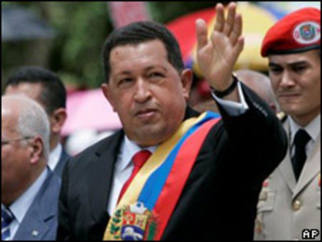 Hugo Chávez, presidente de Venezuela. 