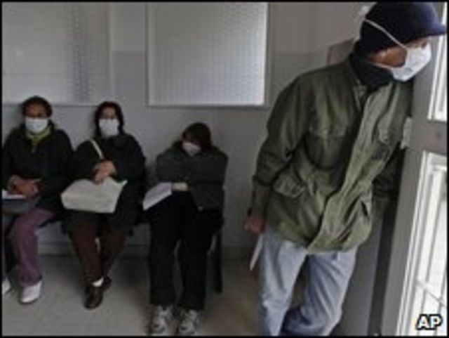 Pacientes en un hospital de Argentina