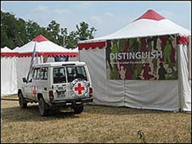Campamento de la Cruz Roja en Solferino