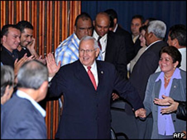 Roberto Micheletti, nuevo presidente de Honduras.