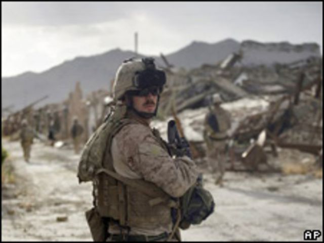 Soldados estadounidenses en Afganistán. 