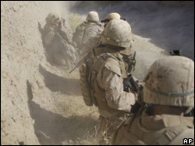 Soldados de EE.UU. en afganistán. 