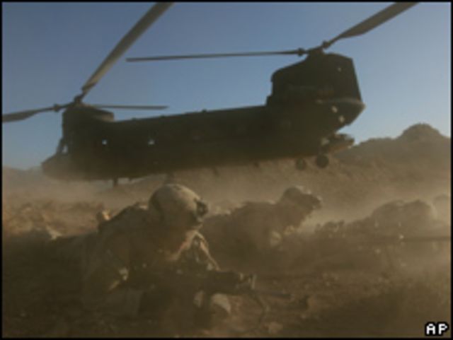Soldados de Estados Unidos en Afganistán.