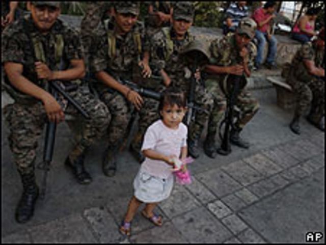 Niña en Honduras
