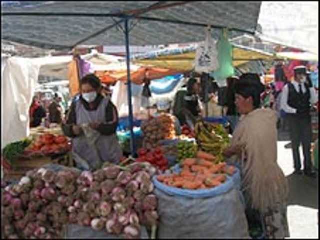 Mercado en Bolivia