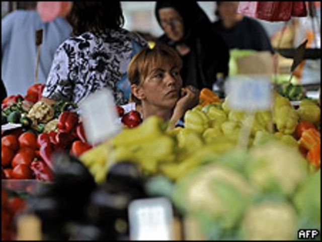Vendedora de frutas.
