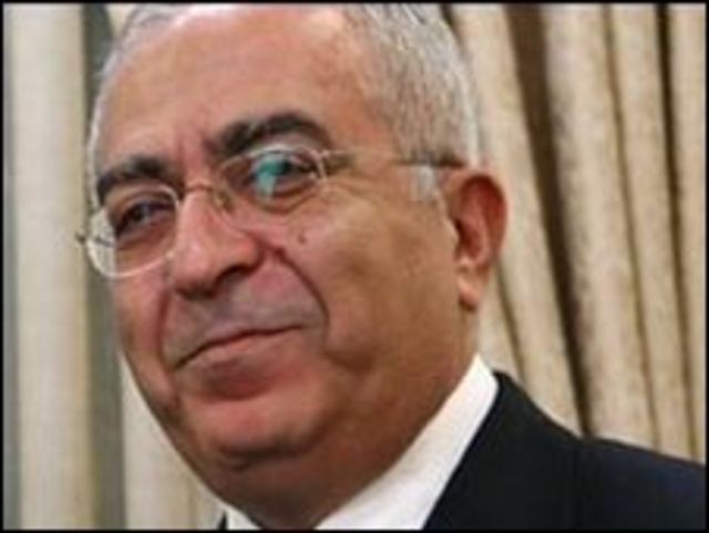 سلام فياض رئيس الوزراء الفلسطيني