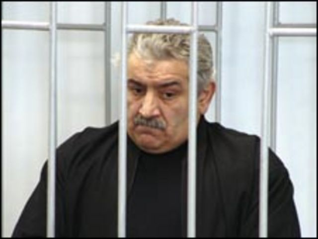 أحد المتهمين في محكمة في داغستان