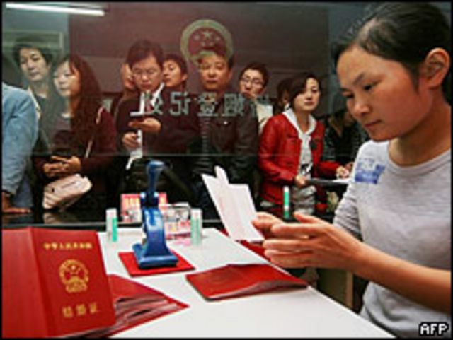 Oficina de registro en China