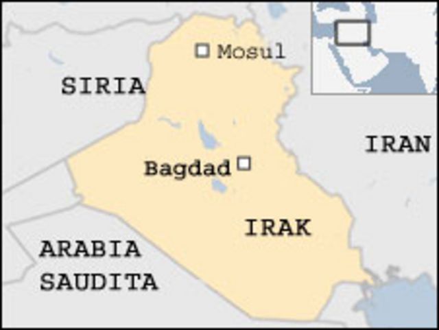 Mapa de Irak