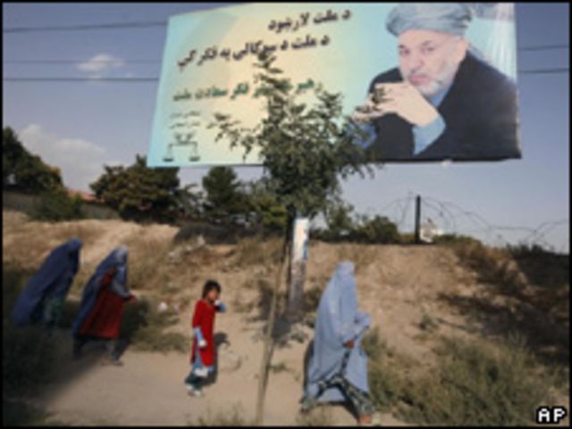 Publicidad electoral en Afganistán