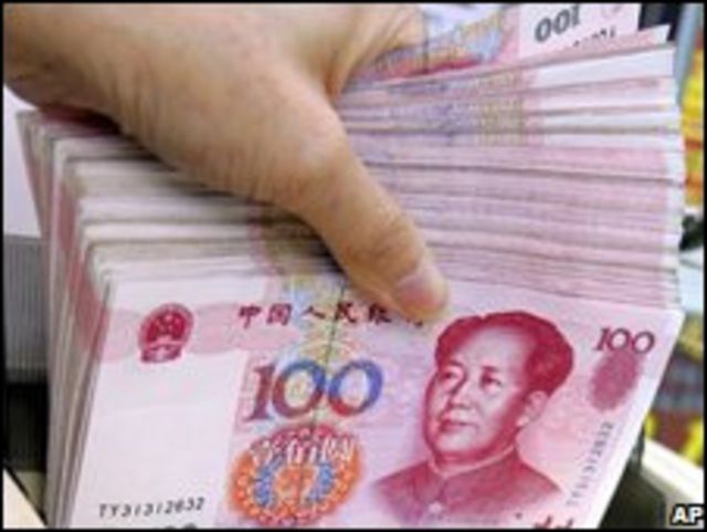Billetes chinos.
