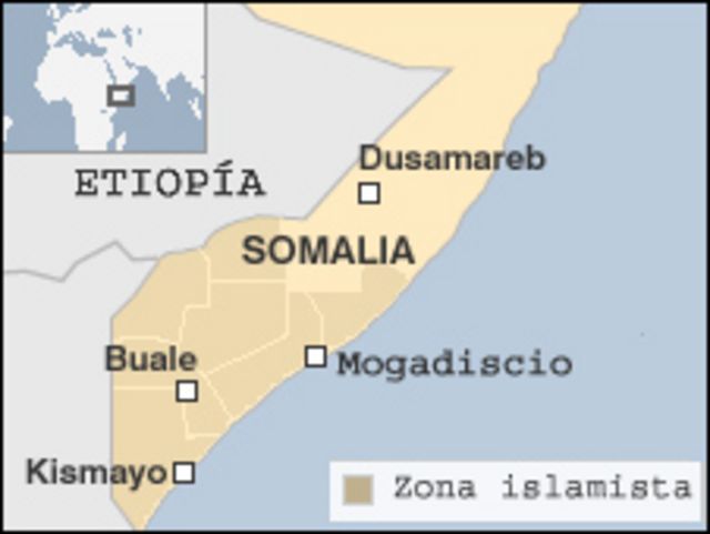 Mapa de Somalia