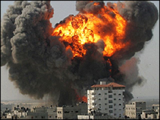 حرائق في غزة