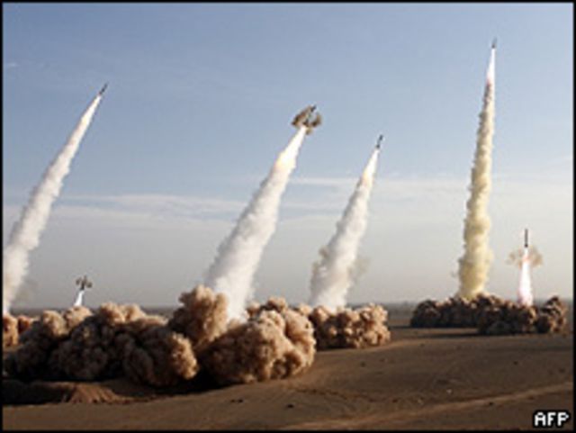 Prueba de misiles iraní