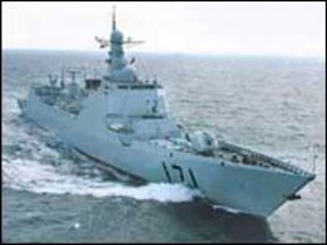 中國去年派遣最先進的驅逐艦赴索馬里海域護航（新華社圖片）
