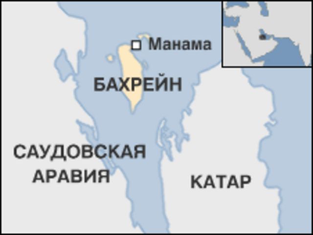 Бахрейн на карте