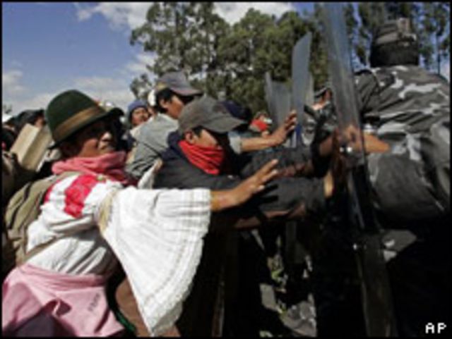 Movilización indígena en Ecuador