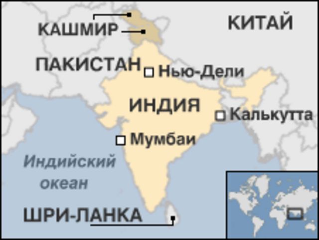 Карта Индии