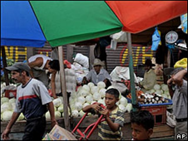 Mercado en Tegucigalpa