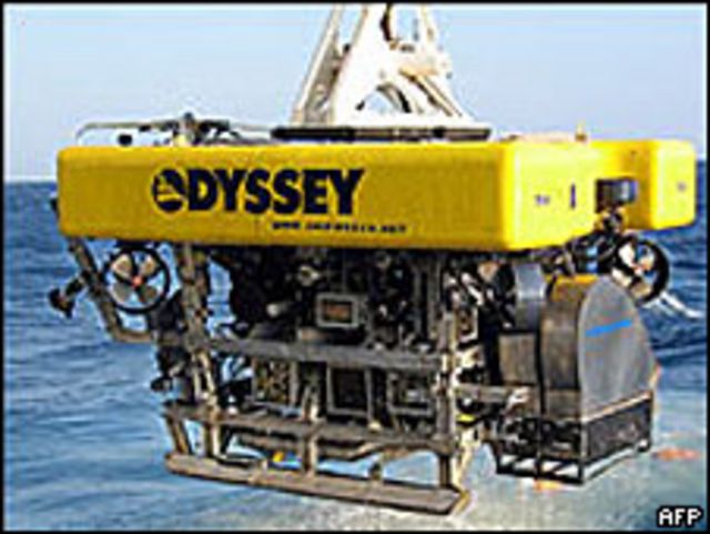 Aparato de Odyssay para explorar el fondo marino.