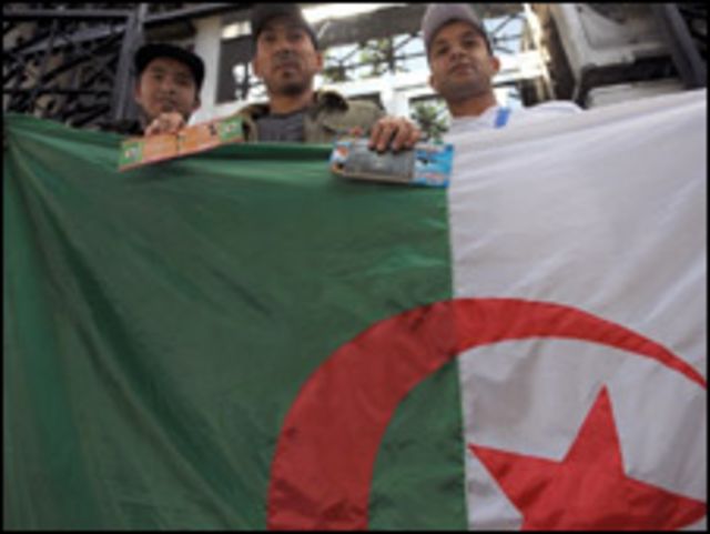 مشجعون جزائريون 