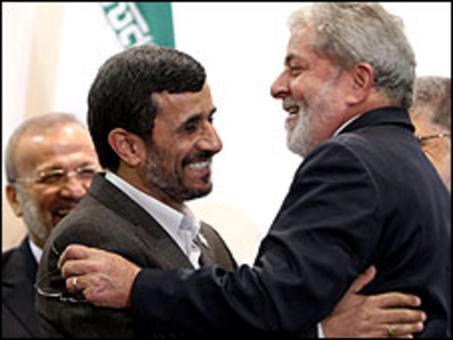 احمدي نجاد ولولا دا سيلفا