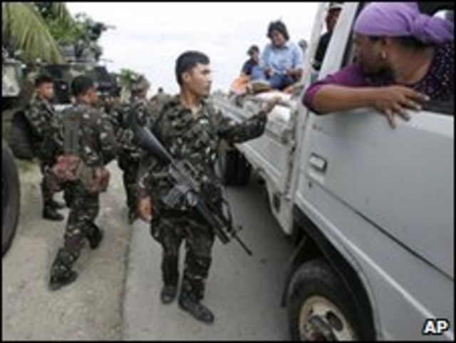 حاجز للجيش الفلبيني